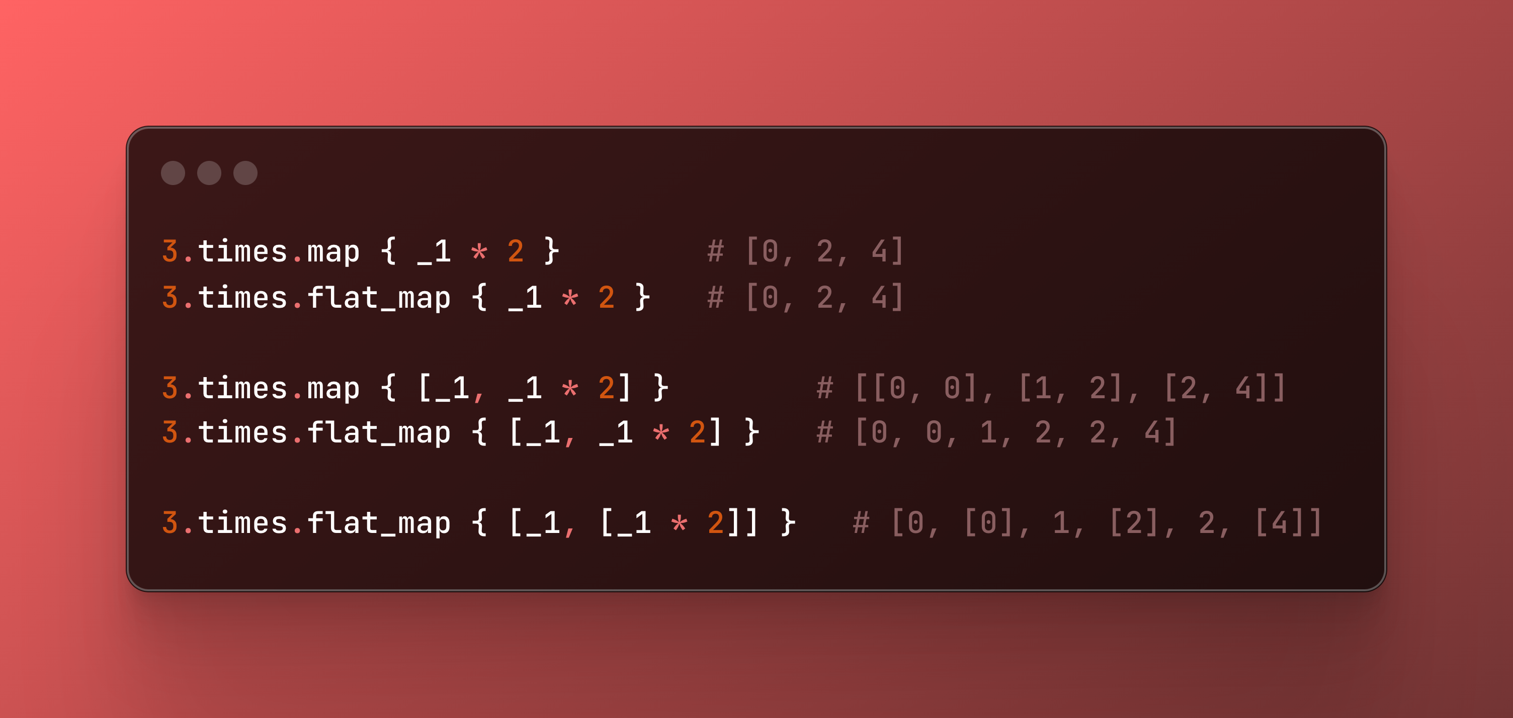 flat_map vs flatten